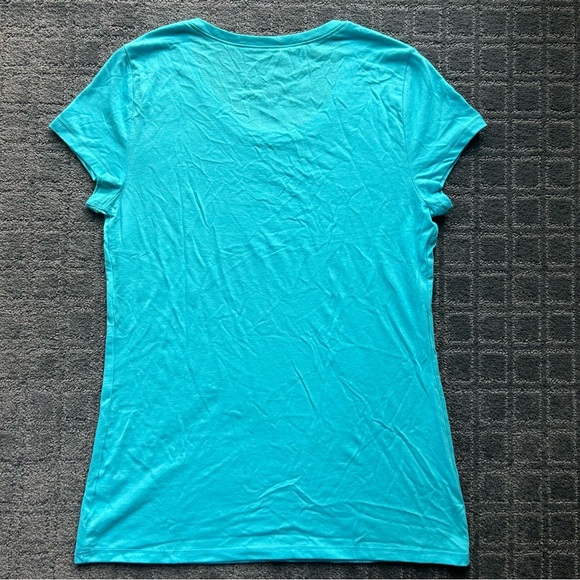 Women's No Boundaries Juniors T-Shirt Short Sleeve L (11-13) Light Blue Crewneck - Picture 2 of 4